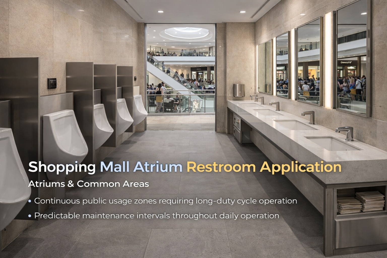 Shopping Mall Atrium Restroom Application